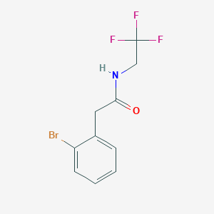 molecular formula C10H9BrF3NO B2784551 2-(2-Bromophenyl)-N-(2,2,2-trifluoroethyl)acetamide CAS No. 2322175-21-1