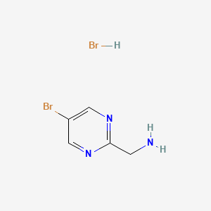 molecular formula C5H7Br2N3 B2784566 (5-Bromopyrimidin-2-yl)methanamine hydrobromide CAS No. 1632285-95-0