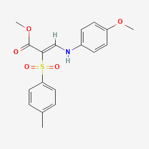 methyl (2Z)-3-[(4-methoxyphenyl)amino]-2-[(4-methylphenyl)sulfonyl]acrylate