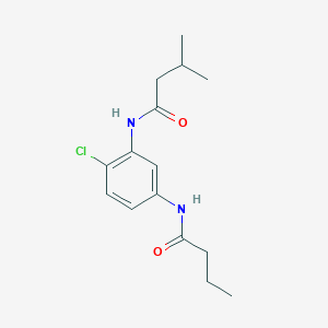 N-[5-(butanoylamino)-2-chlorophenyl]-3-methylbutanamide