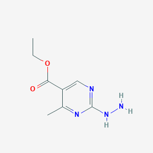 molecular formula C8H12N4O2 B2784571 Ethyl 2-hydrazinyl-4-methylpyrimidine-5-carboxylate CAS No. 66373-46-4