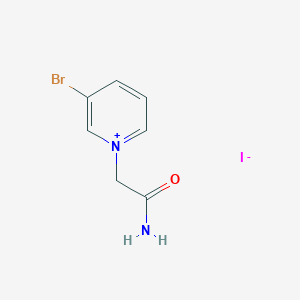 molecular formula C7H8BrIN2O B2784573 1-(2-Amino-2-oxoethyl)-3-bromopyridin-1-ium iodide CAS No. 476613-87-3