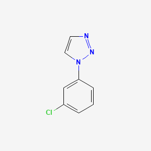 molecular formula C8H6ClN3 B2784608 1-(3-Chlorophenyl)-1H-1,2,3-triazole CAS No. 85862-60-8
