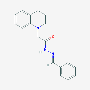 molecular formula C18H19N3O B2784610 (E)-N'-benzylidene-2-(3,4-dihydroquinolin-1(2H)-yl)acetohydrazide CAS No. 681476-68-6
