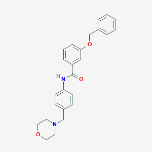 molecular formula C25H26N2O3 B278462 3-(benzyloxy)-N-[4-(4-morpholinylmethyl)phenyl]benzamide 