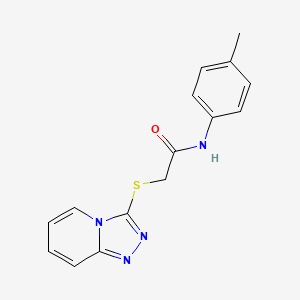 molecular formula C15H14N4OS B2784623 N-(4-methylphenyl)-2-([1,2,4]triazolo[4,3-a]pyridin-3-ylthio)acetamide CAS No. 671198-93-9