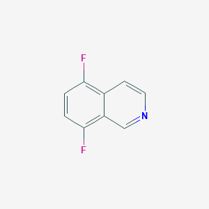 molecular formula C9H5F2N B2784628 5,8-Difluoroisoquinoline CAS No. 1895191-24-8