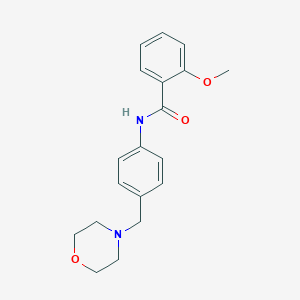 2-methoxy-N-[4-(morpholin-4-ylmethyl)phenyl]benzamide