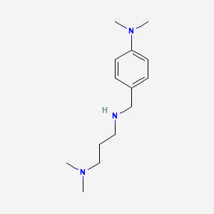molecular formula C14H25N3 B2784631 N'-[4-(dimethylamino)benzyl]-N,N-dimethylpropane-1,3-diamine CAS No. 106783-29-3