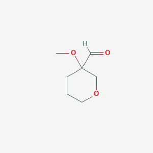 molecular formula C7H12O3 B2784642 3-Methoxyoxane-3-carbaldehyde CAS No. 1781544-51-1