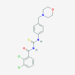 2,3-dichloro-N-{[4-(morpholin-4-ylmethyl)phenyl]carbamothioyl}benzamide