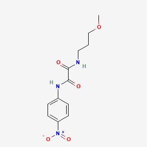 molecular formula C12H15N3O5 B2784653 N-(3-methoxypropyl)-N'-(4-nitrophenyl)oxamide CAS No. 363580-26-1
