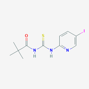 molecular formula C11H14IN3OS B278467 N-[(5-iodopyridin-2-yl)carbamothioyl]-2,2-dimethylpropanamide 