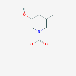 molecular formula C11H21NO3 B2784673 1-Boc-3-hydroxy-5-methylpiperidine CAS No. 1909335-89-2