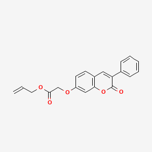 molecular formula C20H16O5 B2784675 丙-2-烯基-2-(2-氧代-3-苯基色酮-7-基)氧乙酸酯 CAS No. 869079-97-0
