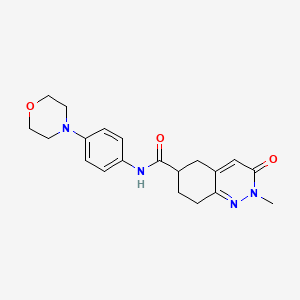 molecular formula C20H24N4O3 B2784676 2-methyl-N-(4-morpholinophenyl)-3-oxo-2,3,5,6,7,8-hexahydrocinnoline-6-carboxamide CAS No. 1903284-11-6