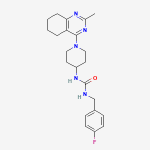 molecular formula C22H28FN5O B2784678 1-(4-Fluorobenzyl)-3-(1-(2-methyl-5,6,7,8-tetrahydroquinazolin-4-yl)piperidin-4-yl)urea CAS No. 2034411-84-0