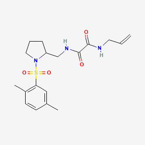 N1-allyl-N2-((1-((2,5-dimethylphenyl)sulfonyl)pyrrolidin-2-yl)methyl)oxalamide