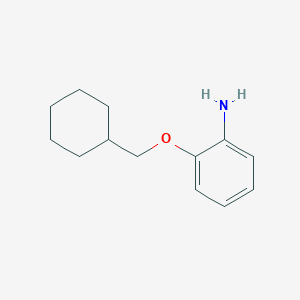molecular formula C13H19NO B2784691 2-(Cyclohexylmethoxy)aniline CAS No. 937607-96-0
