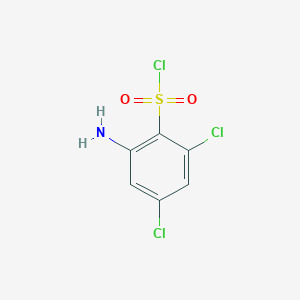 molecular formula C6H4Cl3NO2S B2784694 2-氨基-4,6-二氯苯磺酰氯 CAS No. 154107-44-5