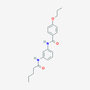 N-[3-(pentanoylamino)phenyl]-4-propoxybenzamide