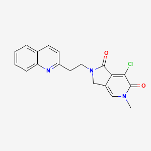 7-Chloro-5-methyl-2-(2-(quinolin-2-YL)ethyl)-2,3-dihydro-1H-pyrrolo[3,4-C]pyridine-1,6(5H)-dione