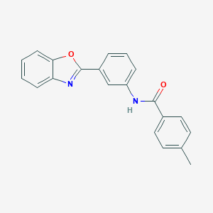 N-[3-(1,3-benzoxazol-2-yl)phenyl]-4-methylbenzamide