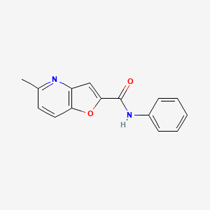 molecular formula C15H12N2O2 B2784732 5-methyl-N-phenylfuro[3,2-b]pyridine-2-carboxamide CAS No. 941881-24-9