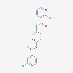 2-Chloro-N-[4-(3-chloro-benzoylamino)-phenyl]-nicotinamide