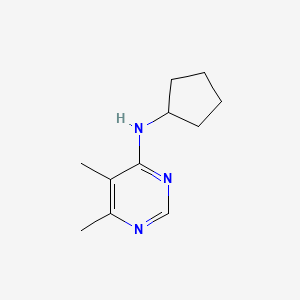 molecular formula C11H17N3 B2784758 N-cyclopentyl-5,6-dimethylpyrimidin-4-amine CAS No. 2309232-20-8