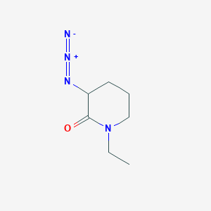 molecular formula C7H12N4O B2784760 3-叠氮-1-乙基哌啶-2-酮 CAS No. 2173996-29-5