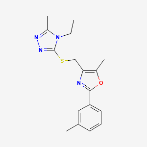 molecular formula C17H20N4OS B2784761 5-(3,4-dimethylphenyl)-N-(4-fluorobenzyl)-2-methyl-1H-pyrrole-3-carboxamide CAS No. 1115927-22-4