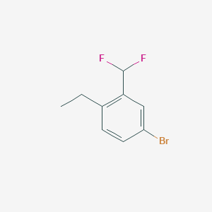 molecular formula C9H9BrF2 B2784779 4-Bromo-2-(difluoromethyl)-1-ethylbenzene CAS No. 2248372-12-3