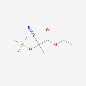 Ethyl 2-cyano-2-methyl-2-[(trimethylsilyl)oxy]acetate
