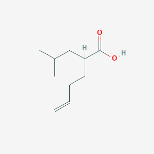 molecular formula C10H18O2 B2784812 2-(2-Methylpropyl)hex-5-enoic acid CAS No. 1521680-52-3