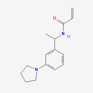 molecular formula C15H20N2O B2784819 N-{1-[3-(pyrrolidin-1-yl)phenyl]ethyl}prop-2-enamide CAS No. 2094647-96-6