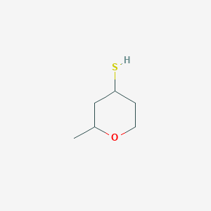 molecular formula C6H12OS B2784822 2-甲氧基-4-硫醇 CAS No. 1341590-61-1