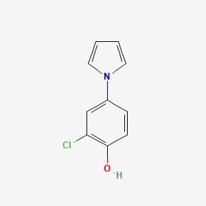 molecular formula C10H8ClNO B2784835 2-chloro-4-(1H-pyrrol-1-yl)benzenol CAS No. 886360-85-6