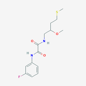 N'-(3-Fluorophenyl)-N-(2-methoxy-4-methylsulfanylbutyl)oxamide