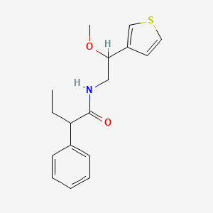 N-(2-methoxy-2-(thiophen-3-yl)ethyl)-2-phenylbutanamide