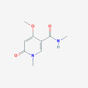 molecular formula C9H12N2O3 B2784844 4-methoxy-N,1-dimethyl-6-oxo-1,6-dihydropyridine-3-carboxamide CAS No. 2319850-79-6