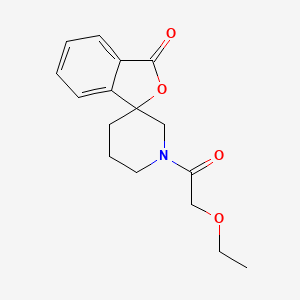 molecular formula C16H19NO4 B2784861 1'-(2-ethoxyacetyl)-3H-spiro[isobenzofuran-1,3'-piperidin]-3-one CAS No. 1705338-80-2