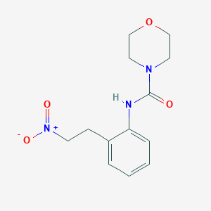 molecular formula C13H17N3O4 B2784897 N-[2-(2-nitroethyl)phenyl]morpholine-4-carboxamide CAS No. 339110-96-2