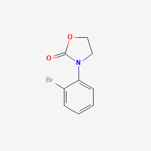 molecular formula C9H8BrNO2 B2784902 3-(2-Bromophenyl)oxazolidine-2-one CAS No. 855410-34-3