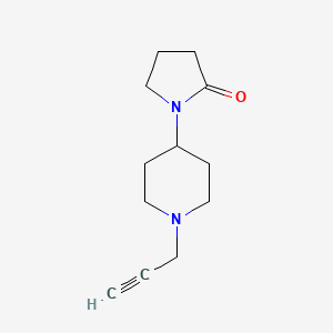 molecular formula C12H18N2O B2784921 1-(1-Prop-2-ynylpiperidin-4-yl)pyrrolidin-2-one CAS No. 2249130-51-4