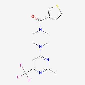 2-Methyl-4-[4-(3-thienylcarbonyl)piperazin-1-yl]-6-(trifluoromethyl)pyrimidine