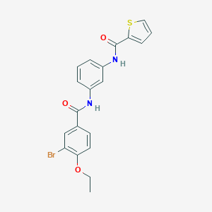 molecular formula C20H17BrN2O3S B278500 N-{3-[(3-bromo-4-ethoxybenzoyl)amino]phenyl}-2-thiophenecarboxamide 