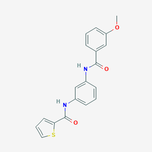 molecular formula C19H16N2O3S B278501 N-{3-[(3-methoxybenzoyl)amino]phenyl}-2-thiophenecarboxamide 