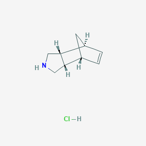 molecular formula C9H14ClN B2785011 (1R,2S,6R,7S)-4-Azatricyclo[5.2.1.02,6]dec-8-ene;hydrochloride CAS No. 2460739-90-4