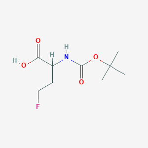 molecular formula C9H16FNO4 B2785019 2-([(Tert-butoxy)carbonyl]amino)-4-fluorobutanoic acid CAS No. 1505260-39-8
